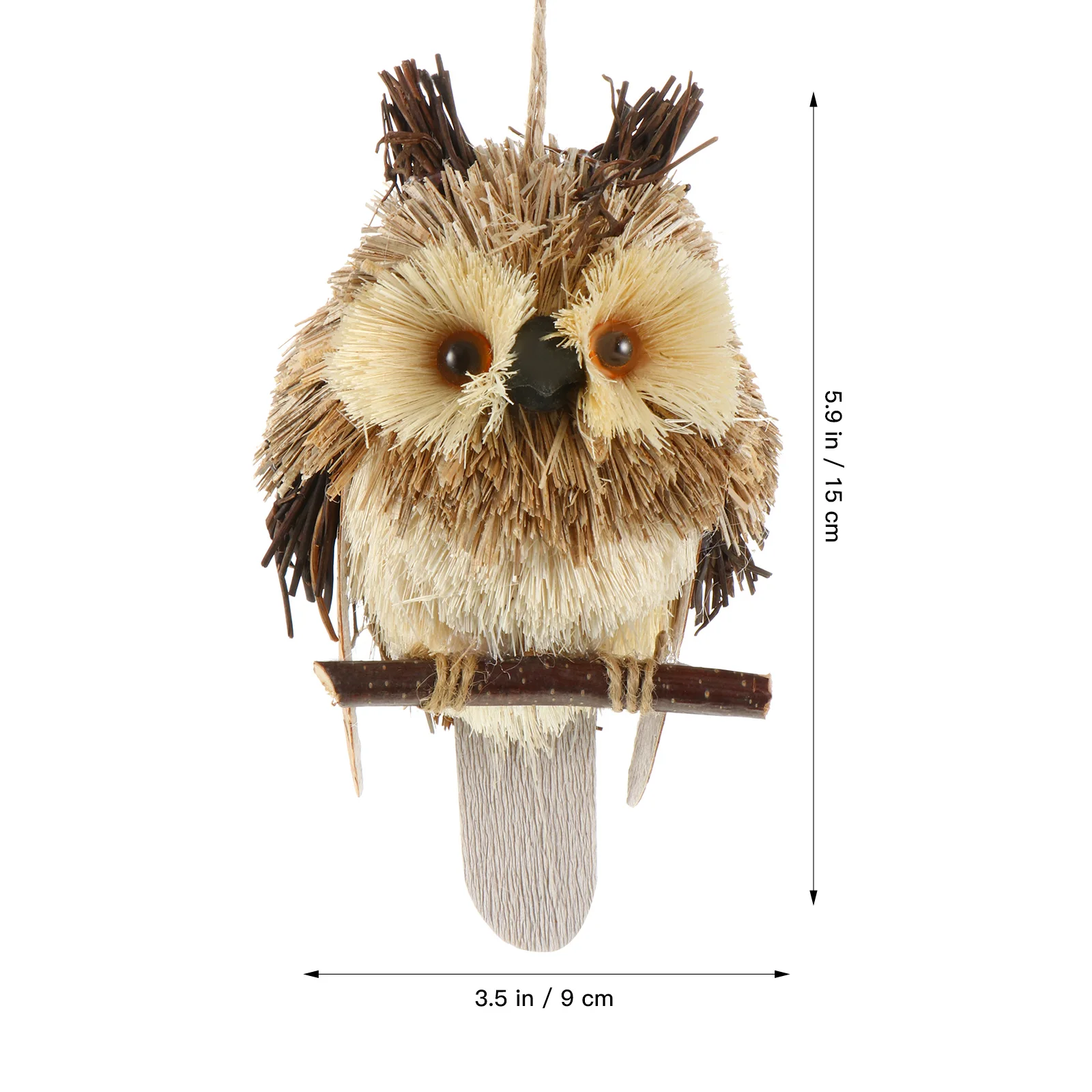 

Owl Hanging Decor Decorative Woven Pendant Party Hanging Ornament Realistic Home Office Party Wind Chime Christmas Photo