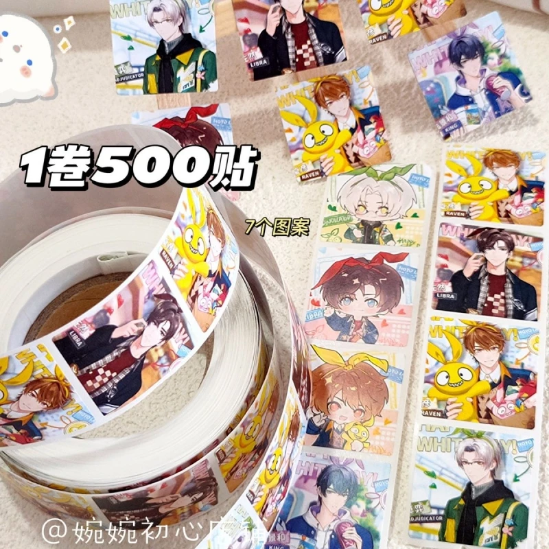 

Anime Tears of Themis 500pcs 8 Styles PVC Waterproof Sealing Sticker for Seal Labels Square Labels Handmade Stationery Sticker