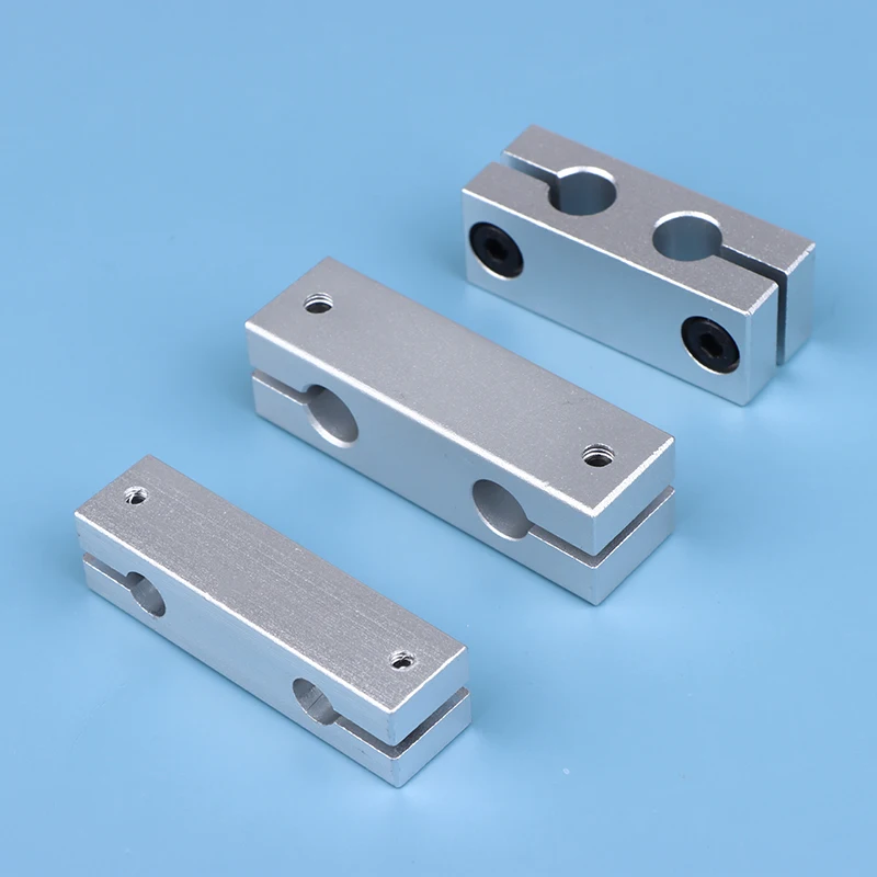 6MM 8MM Aluminum Alloy Pillar Parallel Clamp With The Same Diameter Optical Axis Fixing Steel Pipe Round Frame Connector