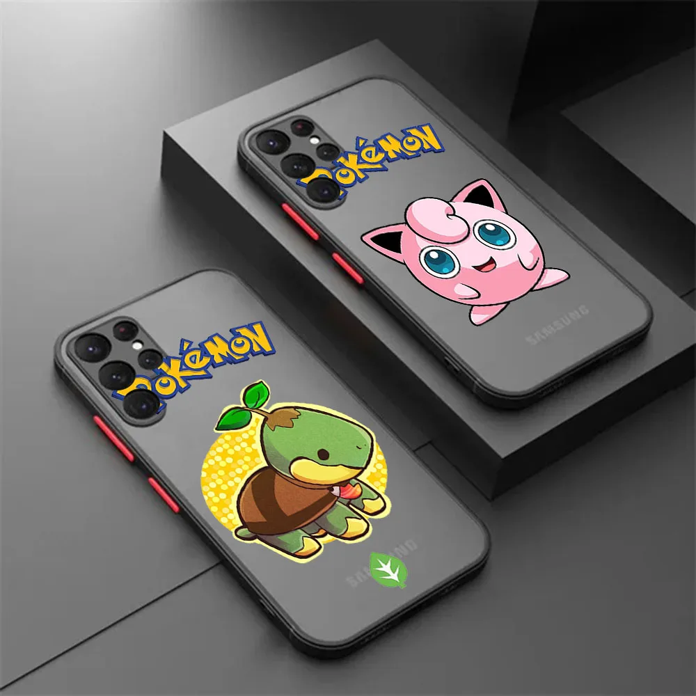 Casing ponsel tren baru, penutup belakang transparan Pokemon lucu untuk Xiaomi 14 13C Redmi Note 13 Poco X4 X5 X3 F3 C51 C50 C40 M5 Pikachu