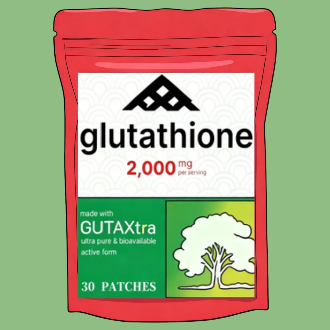 Glutathione Transdermal Patches with Milk Thistle, NAC, Collagen, Vitamin C - Cellular Wellness, Radiant Skin 30 Patches