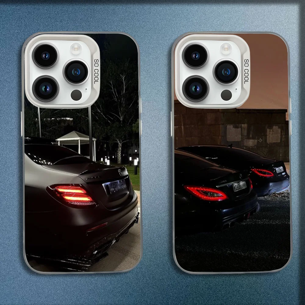 

Sprot Car 63 M-Mecerdes Phone Case For iPhone 16,15,14,13,12,11,Mini,Pro,E,MAX White Candy Matte Shockproof Cover