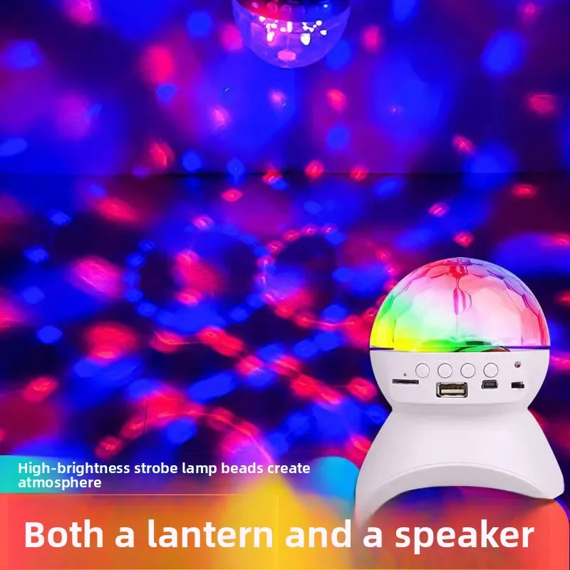 

Colorful stage lights can shake their heads, family indoor KTV rotating lights, Bluetooth dynamic magic ball lights with audio
