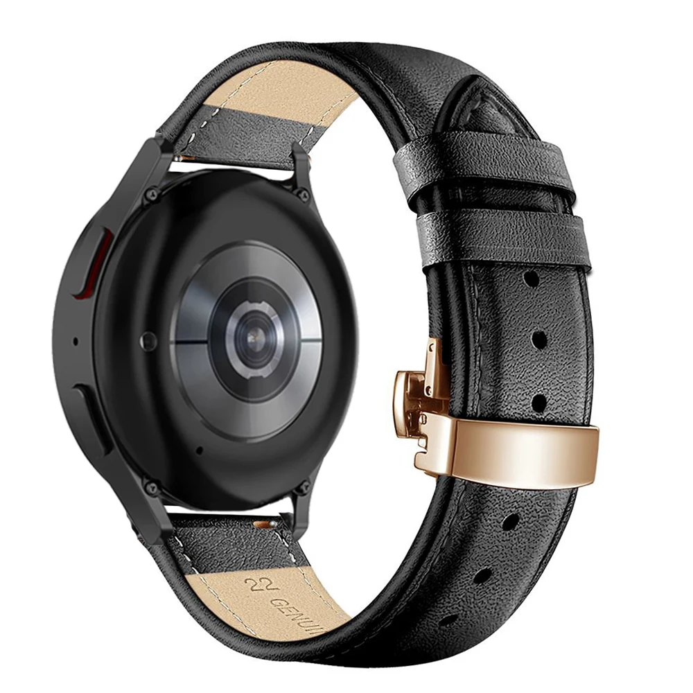 20mm 22mm Band For Samsung Galaxy watch 7/6/5 pro/4 Classic/Active 2/3/42mm/ Genuine Leather bracelet Huawei GT/2/3 pro 4 strap