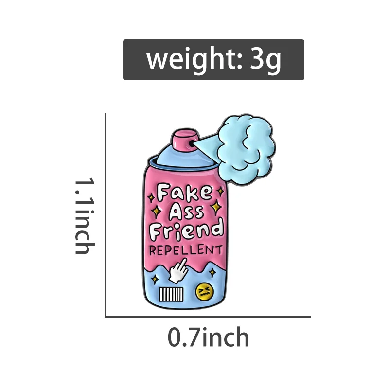 وهمية الحمار صديق طارد المينا دبابيس الوردي الأزرق رذاذ زجاجة دبابيس التلبيب شارات متعة كول مجوهرات هدية للأصدقاء