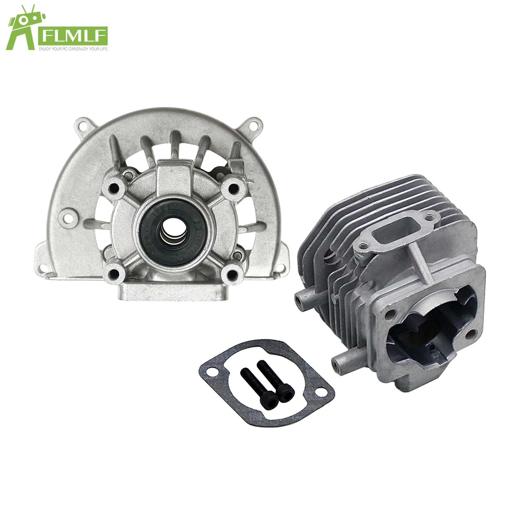 2 Bolt Cylinder or Crankcase Housing Kit of 29CC Engine for 1/5 HPI ROFUN ROVAN KM BAJA Losi 5ive T FG GoPed RedCat Rc Car Parts