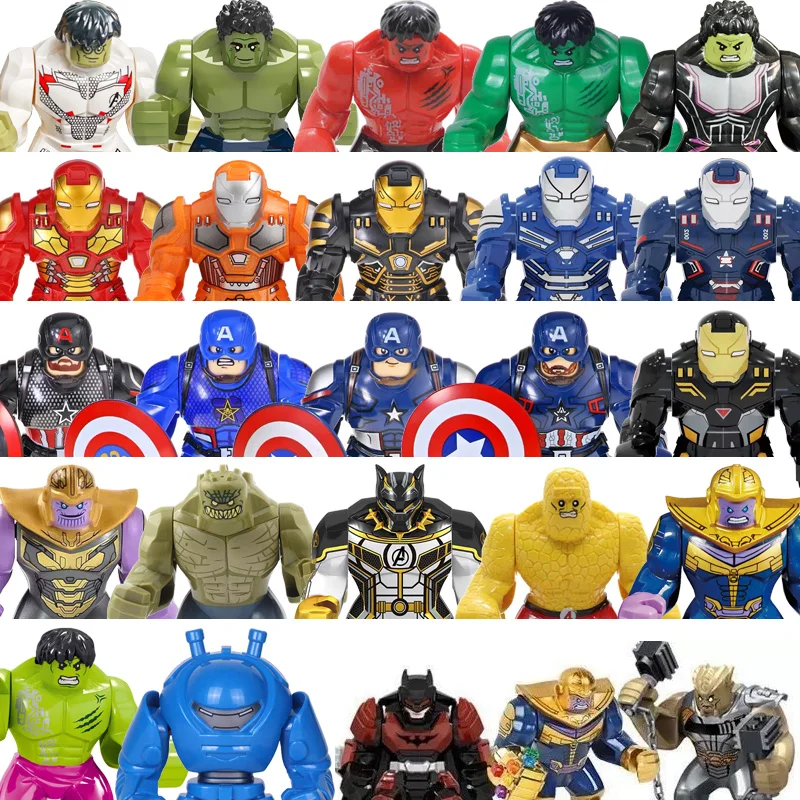 50 قطعة من شخصيات لعبة تجميع مارفل: الرجل الحديدي، الرجل العنكبوت، كابتن أمريكا، ثور، هدايا عيد الميلاد للأولاد والبنات