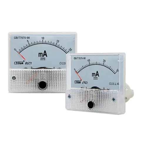 85C1 DC Milliampere Pointer Meter 1mA 5mA 10mA 20mA 30mA 50mA 100mA 150mA 200mA 300mA 500mA 1000mA Panel Meter Ammeter