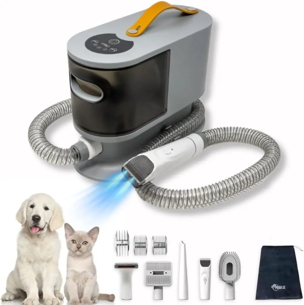 Noise Dog Hair Vacuum & Grooming Kit | 5-In-1 Pet Hair Remover With 2L Dust Cup | 99% Hair Collection For Dogs | Cats &