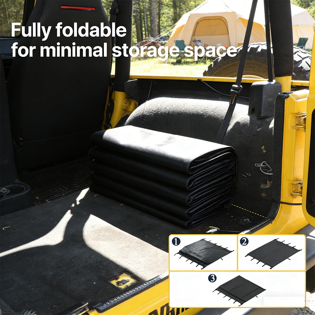 Car Soft Extended Bikini Top Cover for Jeep Wrangler TJ 1997 1998 1999 2000 2001 2002 2003 2004 2005 2006 Interior Accessories