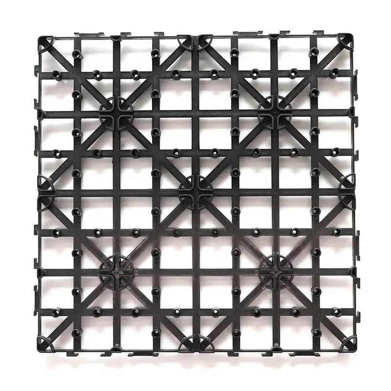 Modern Outdoor Plastic Mesh Interlocking Easy Catch Durable Waterproof Paving Tiles for WPC Decks and Floors