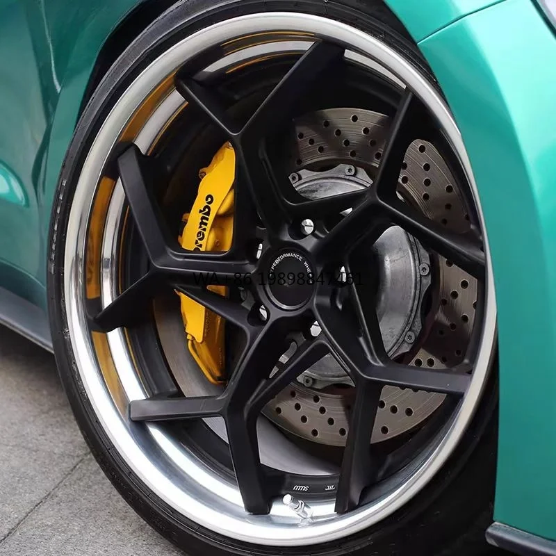 

Custom 17/18/20 Inch Aluminum Alloy Wheels with 5x112 5x114.3 Bolt Pattern Matte Black & Gold Finish New Condition