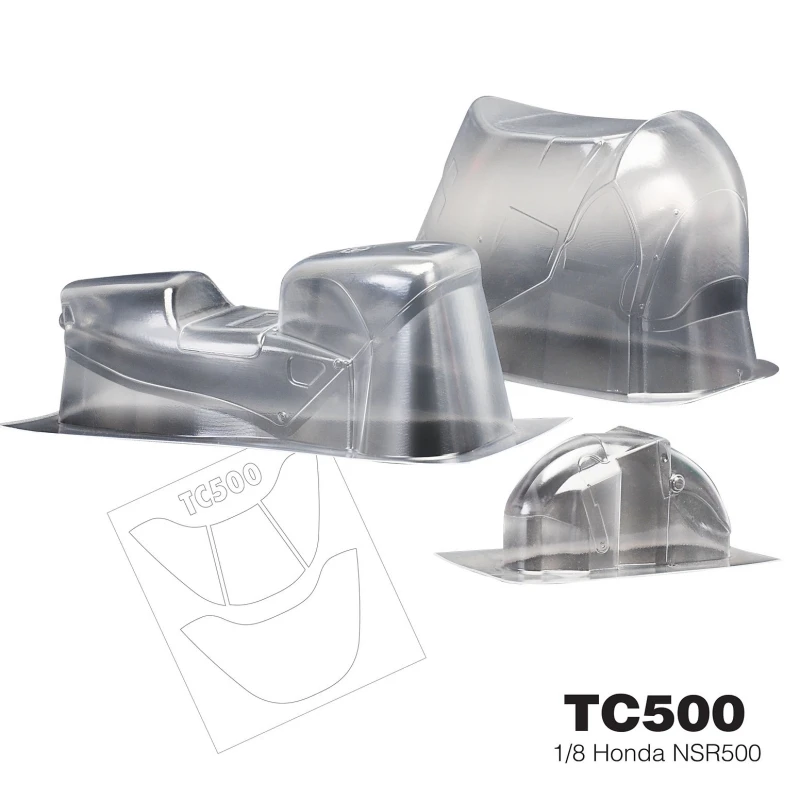 TC500 1/8 Honda NSR500 Kyosho Bike Clear Body Shell sets