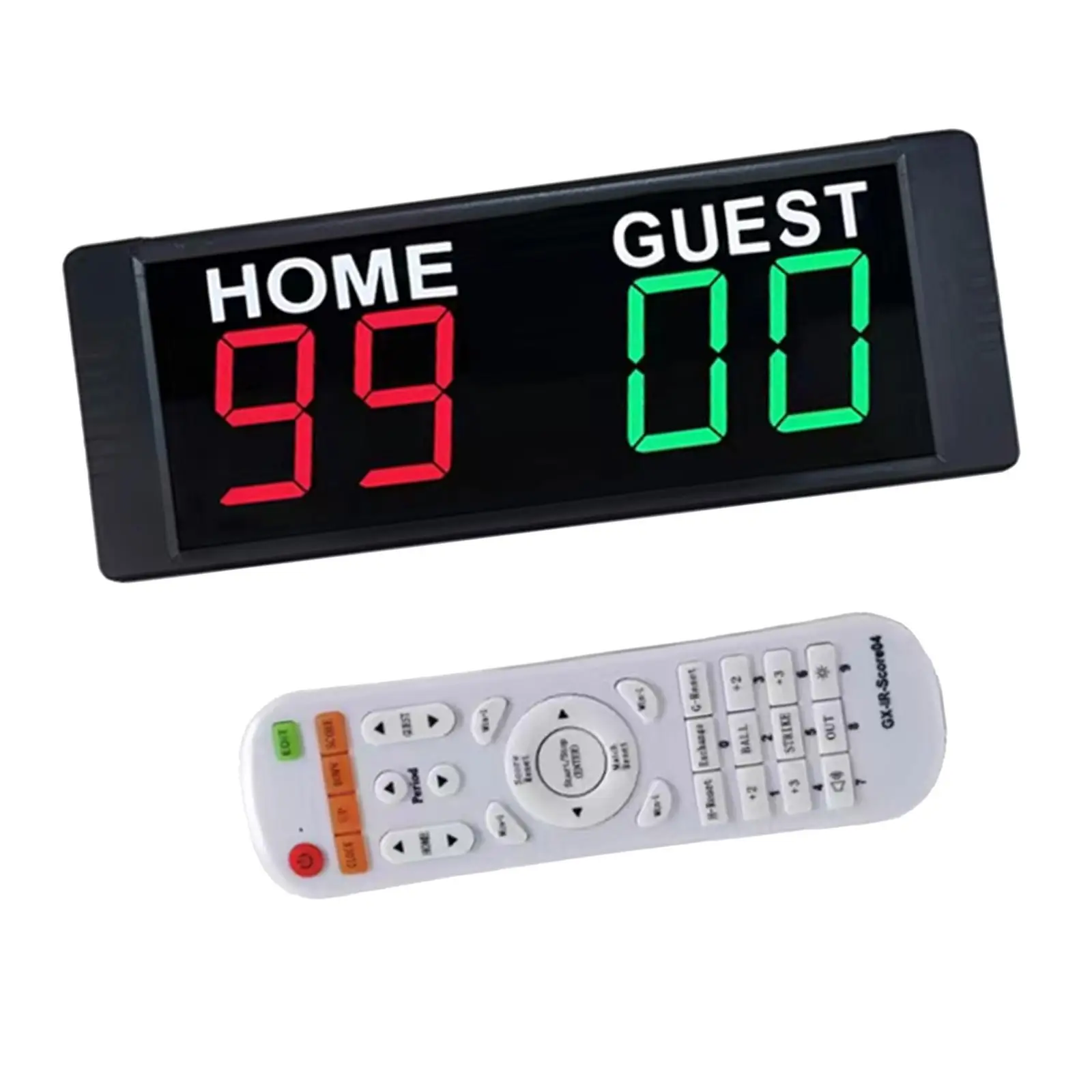 

Portable Electronic Scoreboard Remote Control Wall Mount Basketball