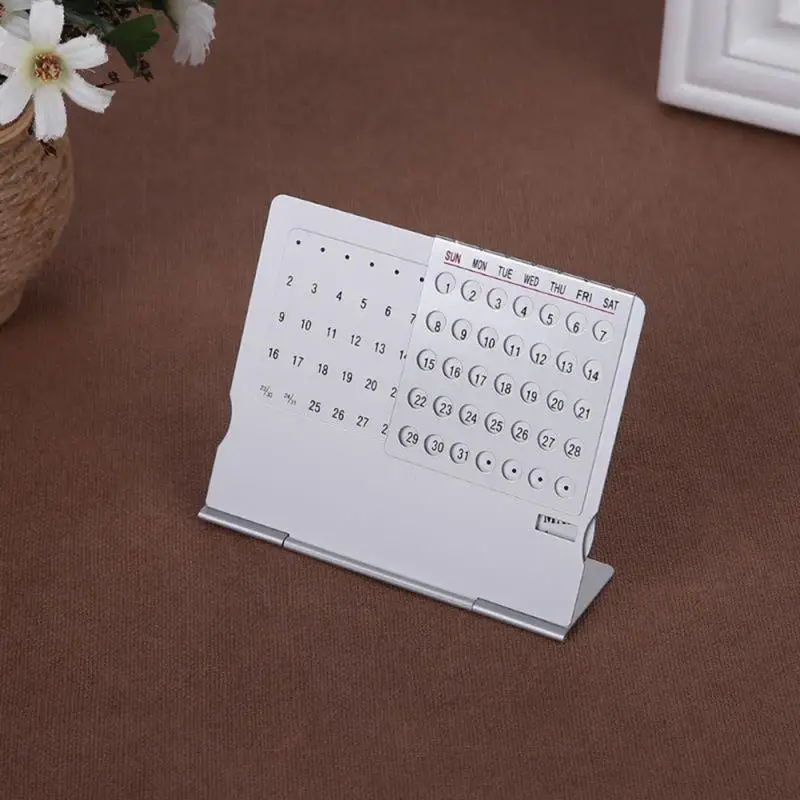 Ultra-thin Functional Easy To Use Durable Material Portable Size Versatile Functionality Personalized Table Calendar Desktop