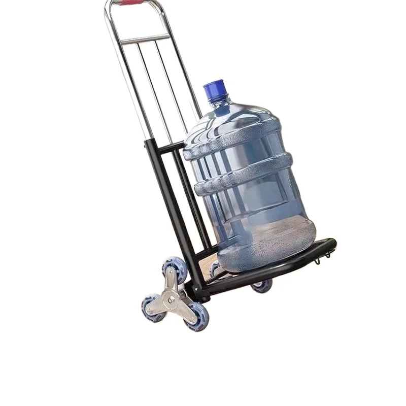 

Folding extra thick small pull cart camping luggage hand push climbing tool cart