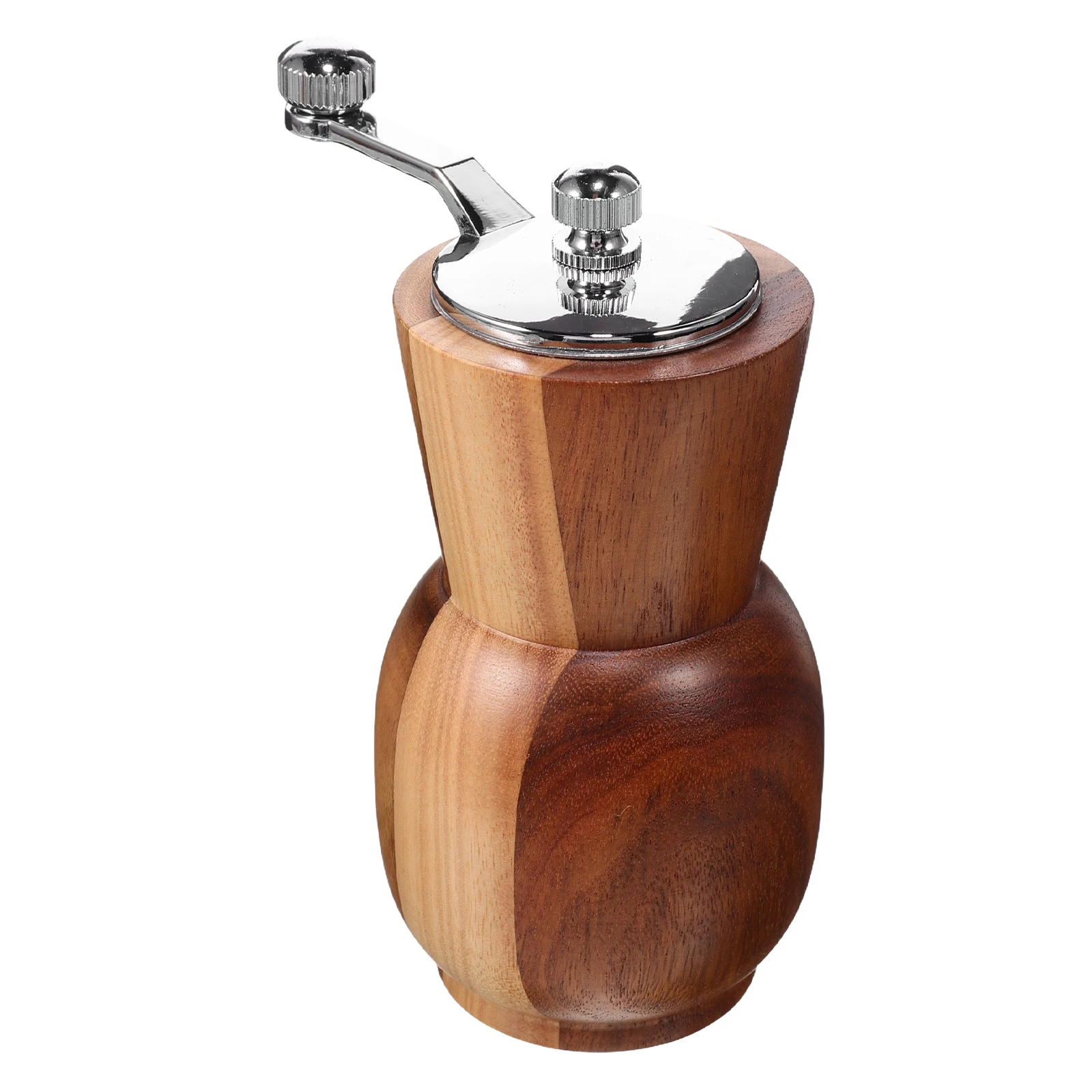 

Ручная мельница для перца с кривошипной ручкой, шестерни из нержавеющей стали, дерева, металла, небольшая портативная мельница для специй для барбекю