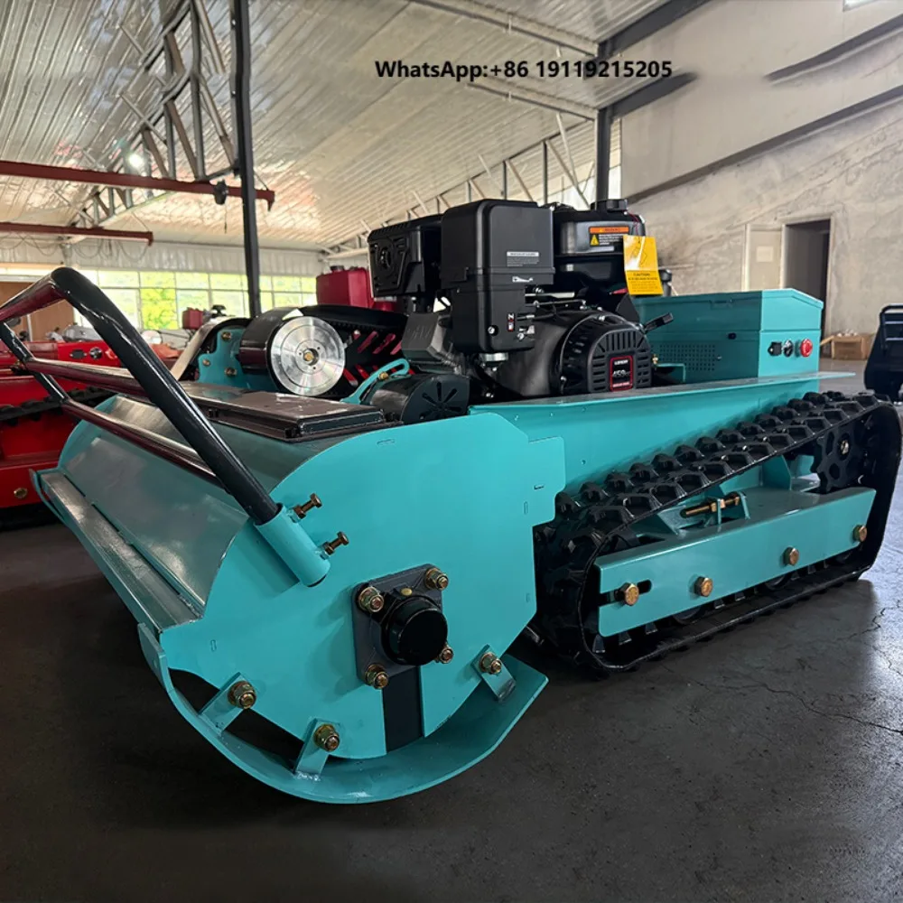 Chinese Factory Hot zero Turn 800 Cut Automatic Remote Control Crawler Lawn Flail Mower with Parts
