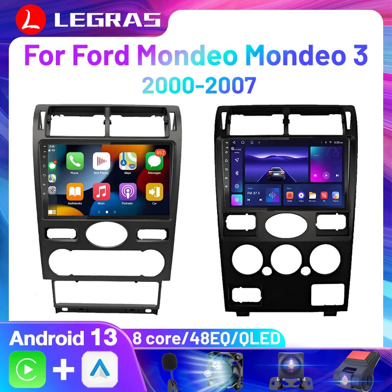 

Android 13 Multimedia Automative Carplay Auto Car Bluetooth Radio GPS FM DSP Smart Car System for Ford Mondeo Mondeo 3 2000-2007