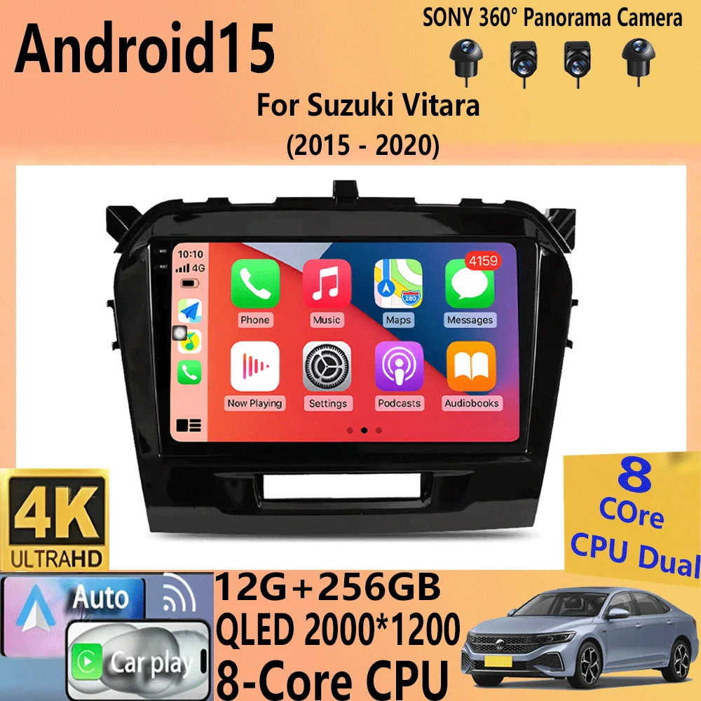 

For Suzuki Vitara 2015 - 2020 Car Radio Multimedia Video Player Navigation Gps WIFI Android 15 Car Radio 5G