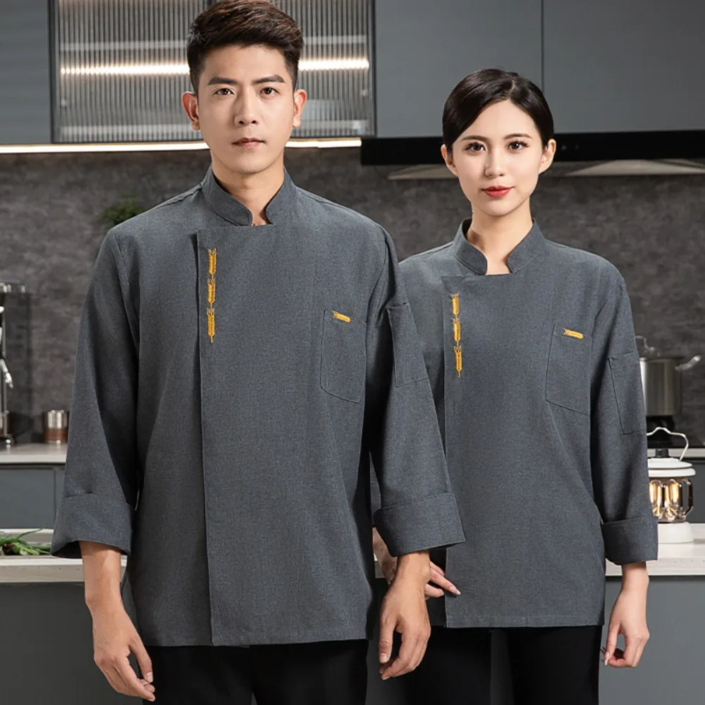 남녀 공용 반팔 통기성 메쉬 셰프 코트 레스토랑 호텔 베이커리 제빵사 유니폼