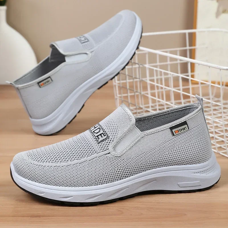 

Autumn Versatile Single Cloth Shoes with Soft Soles, Casual and Comfortable, Lazy One-pedal Mesh Breathable Sports Cloth Shoes