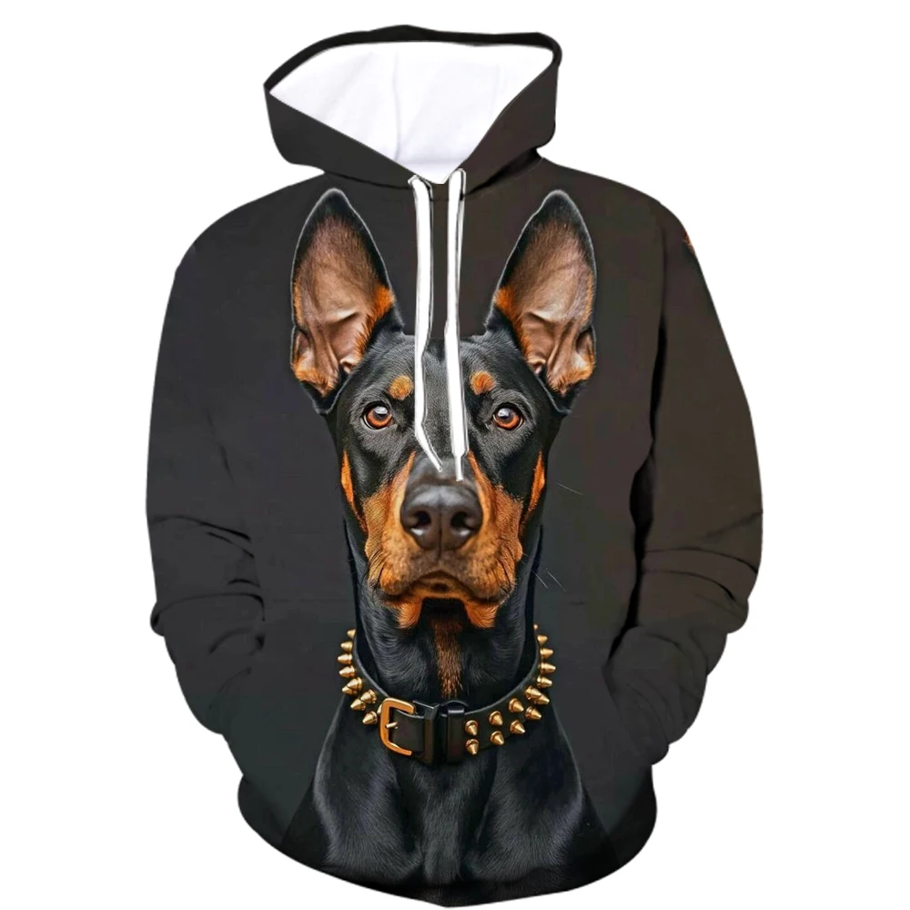 3D Print Cool Dogs Graphic Hoodies Funny Animal Pattern Oversize Comfortable Hooded Clothes Autumn Winter Long Sleeve Unisex Top