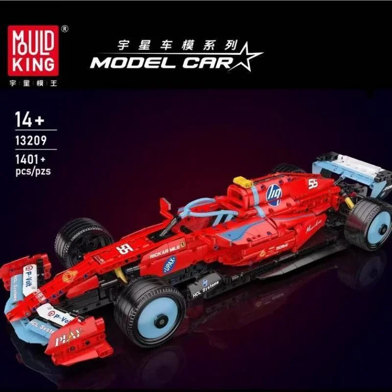 

MOULD KING 13209 Technical Championship Car The SF-24 Racing Car Building Blocks Model Set Collection Car Toy for Adults