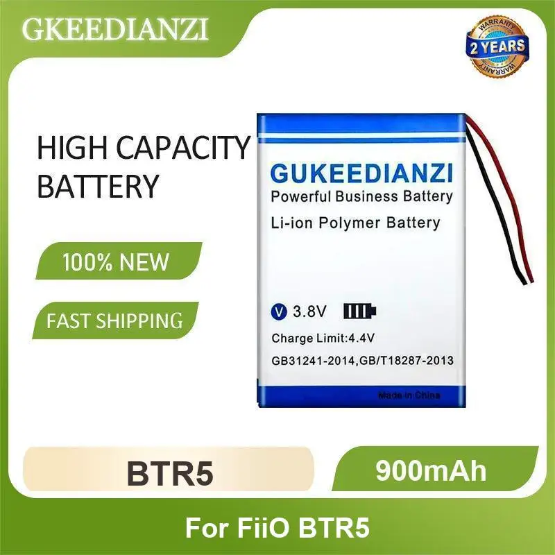 Battery For FiiO BTR1 BTR5 Earphone BTR3 BTR3K Player High Capacity