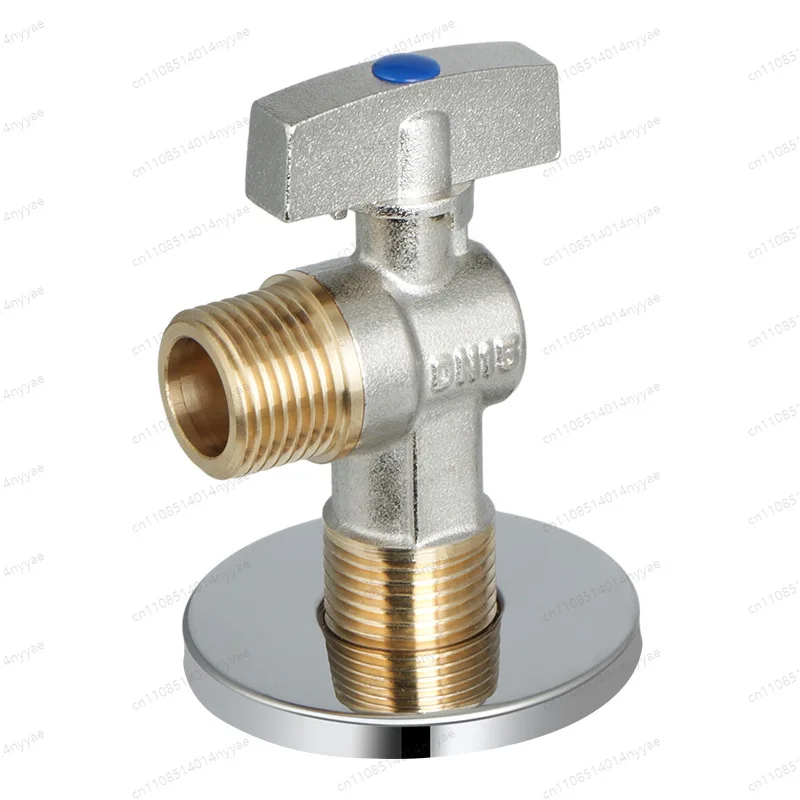 Heavy Duty Full Port Brass Angle Valve - Extra Thick for Toilet Water Heater & Sink, High Flow Solid Brass Stop Valve