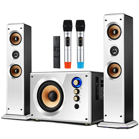 고출력 홈 TV 거실 KTV 블루투스 스피커, 서라운드 사운드 서브우퍼 스피커, 2.1 홈 시어터 시스템 오디오 세트, 70W