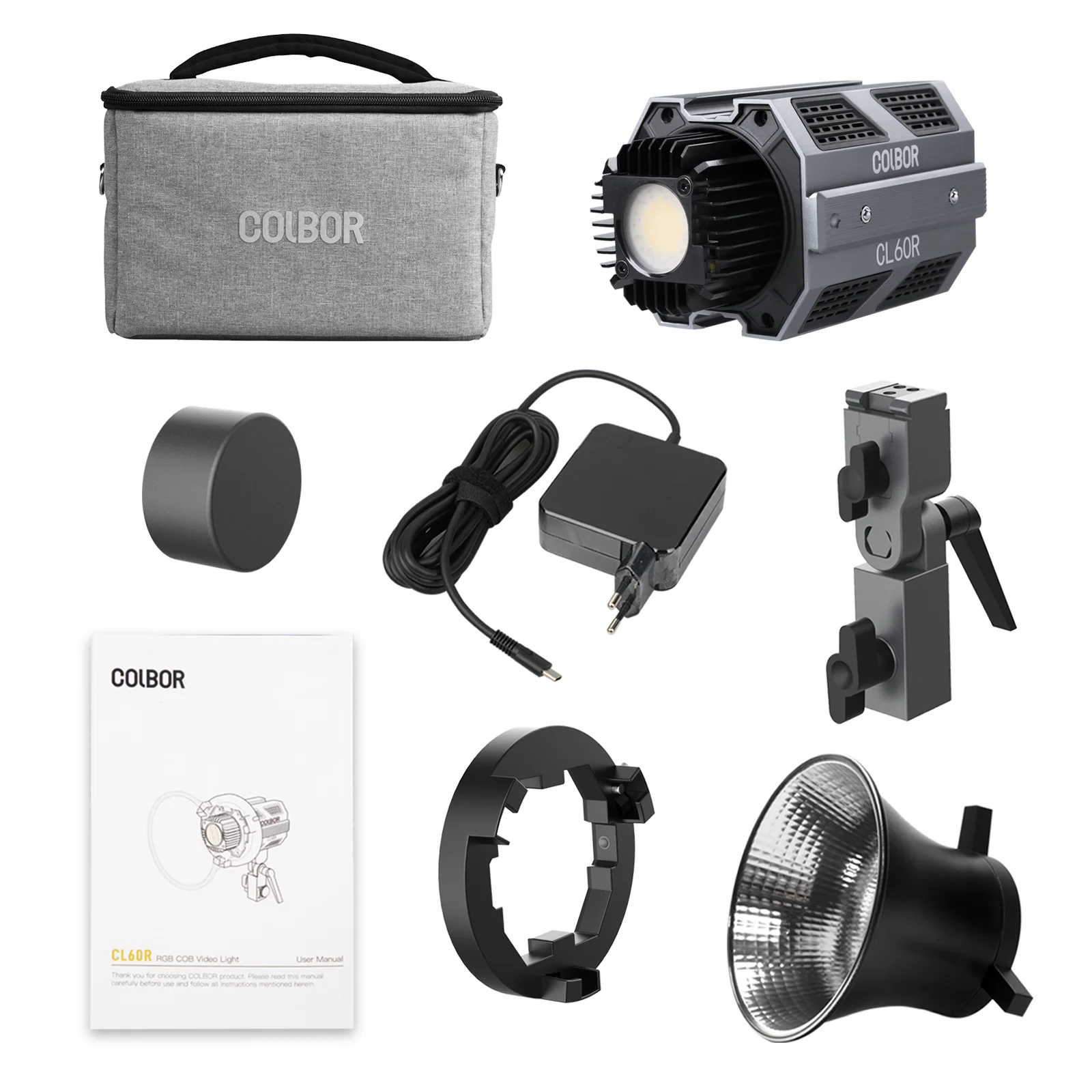 SYNCO COLBOR CL60R RGB 60w Video Light Full Color 2700K-6500K APP control Bowens Mount Photography COB Light VS 60B