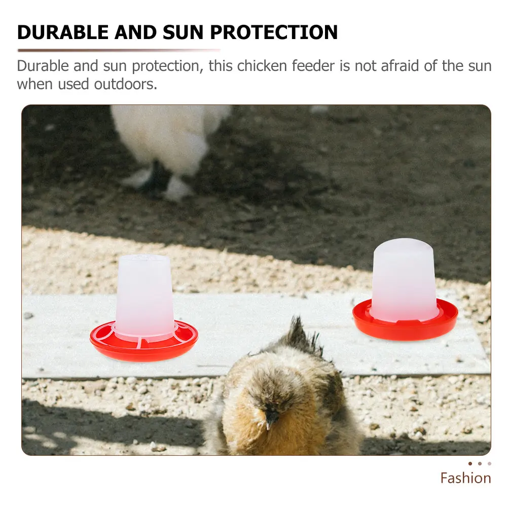 

Automatic Chicken Water Feeder 160ML Durable Sunproof Drop Resistant Easy Clean Poultry Drinking Bucket Accessories Plastic