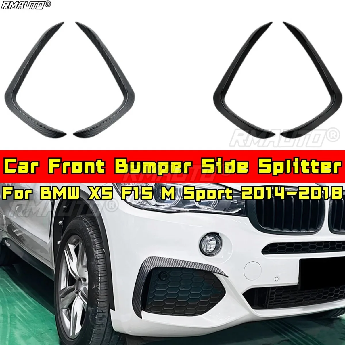 

For BMW X5 F15 M Sport Body Kit Wind Knife Spoiler Tuning Air Blade for BMW X5 F15 M Sport 2014-2018 Car Accessories