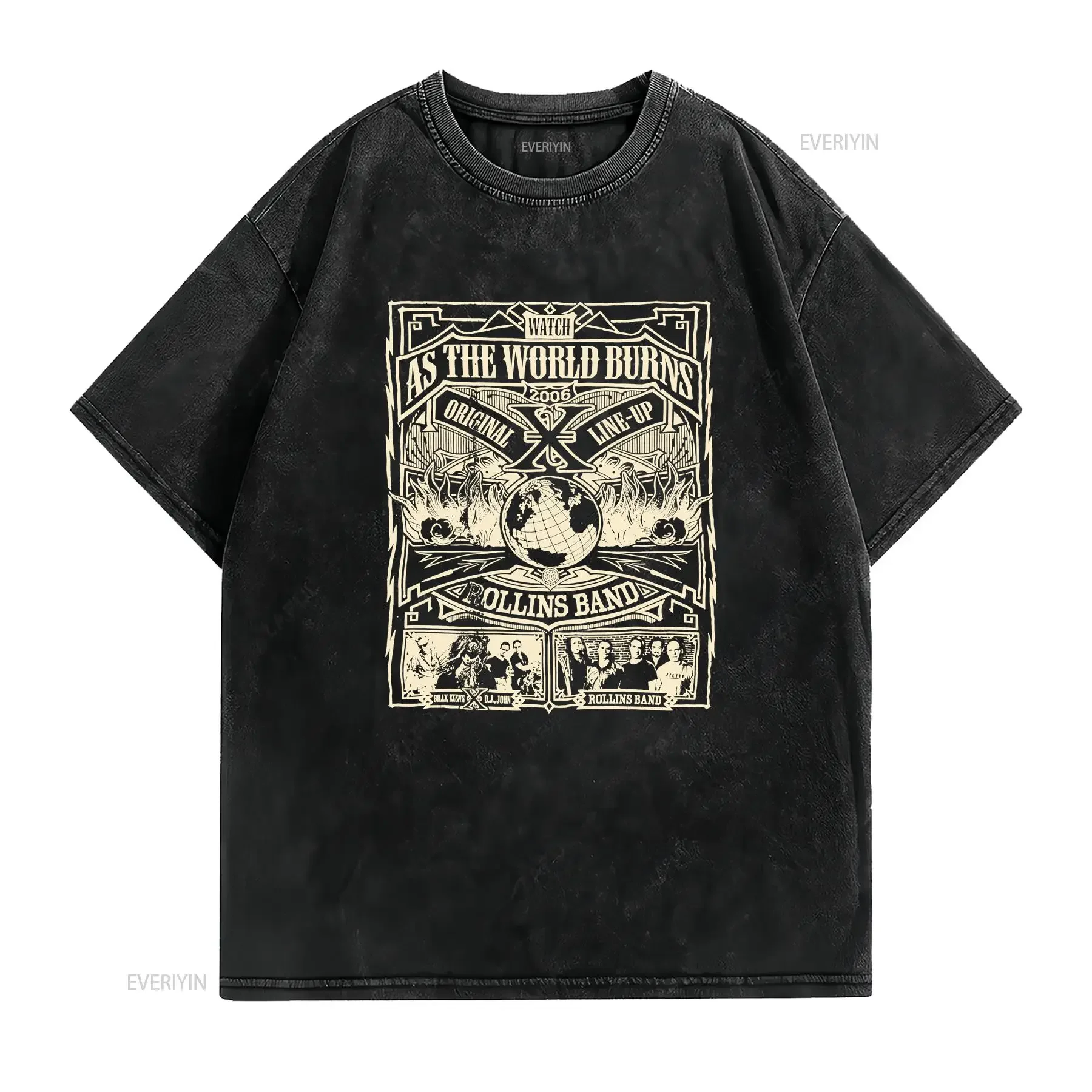 Henry Rollins Band As The World Burns Concert Tour T Shirt XL 2006 vintage Washed Comfortable Top For Everyday Wear Stylish