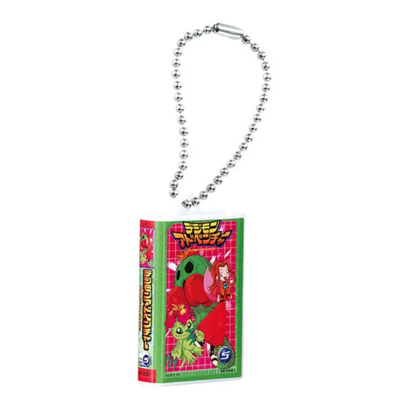 بانداي حقيقية ديجمون مغامرة Gachapon اللعب نسخة التلفزيون كاسيت قلادة صغيرة سلسلة كبسولة اللعب أنيمي نموذج الديكور الهدايا