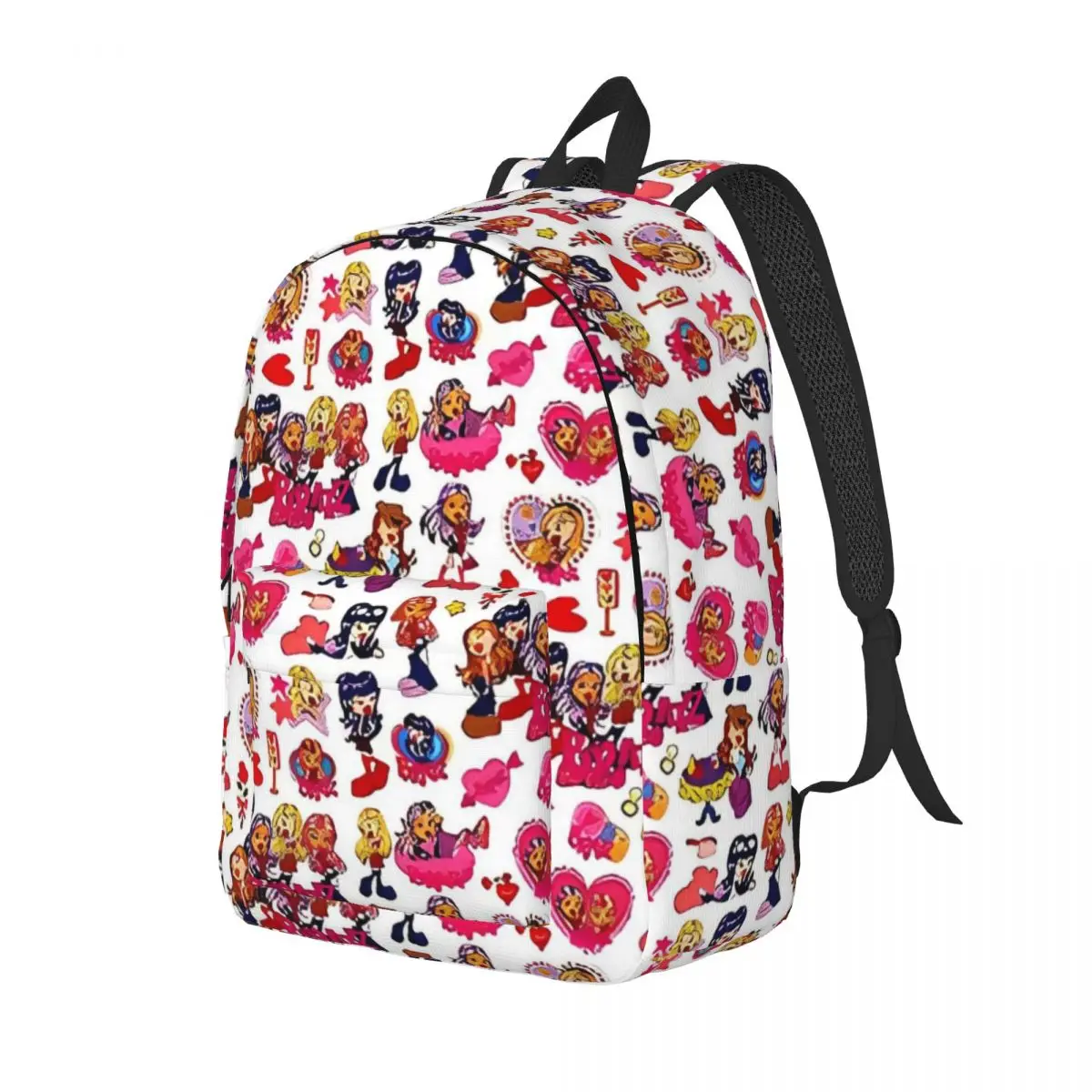 Mochila Bratz Meme para meninos e meninas, mochila escolar, mochila dos desenhos animados, jardim de infância, bolsa esportiva primária para crianças, estudante