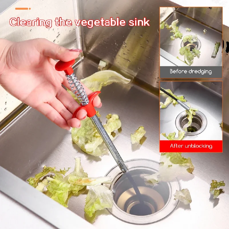 Pipe Dredger Tool Flexible Grabbers Claw Pick Up Reachers Tool Sewer Sink Tub Dredge Remover Hair Snag Retriever For Shower