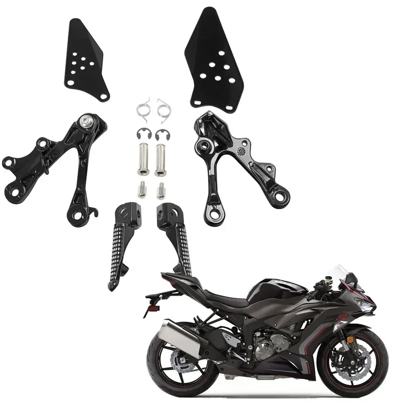 

For Kawasaki Ninja ZX6R 2009-2023 ZX636 2013-2023 Rider Motorcycle Parts Front Footrest Foot Pegs Bracket