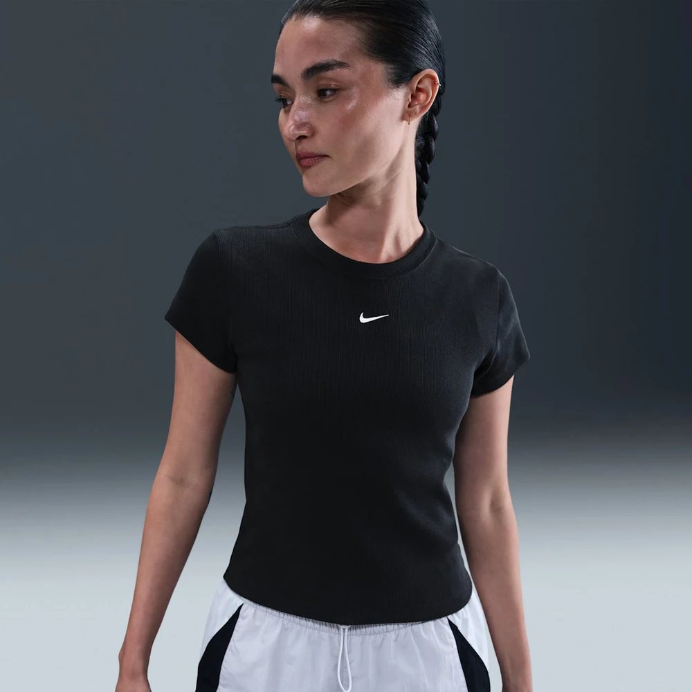 

Женская спортивная повседневная футболка Nike AS W NSW RIB TGHT с короткими рукавами HV4995-010