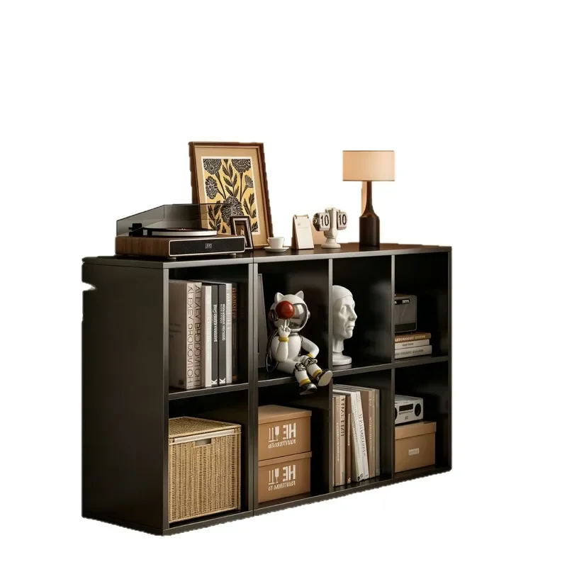Modular Floor to Ceiling Bookshelf Large Capacity Storage Cabinet Simple Grid Locker for Home Living Room Bedroom