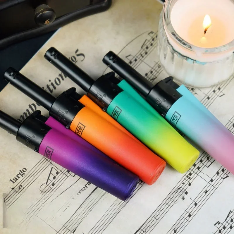 Original Spanish Clipper Butane Gass Lighter, Various Styles, Inflatable Lighter 8 Piece Boxed Smoking Set, Collectible Gift