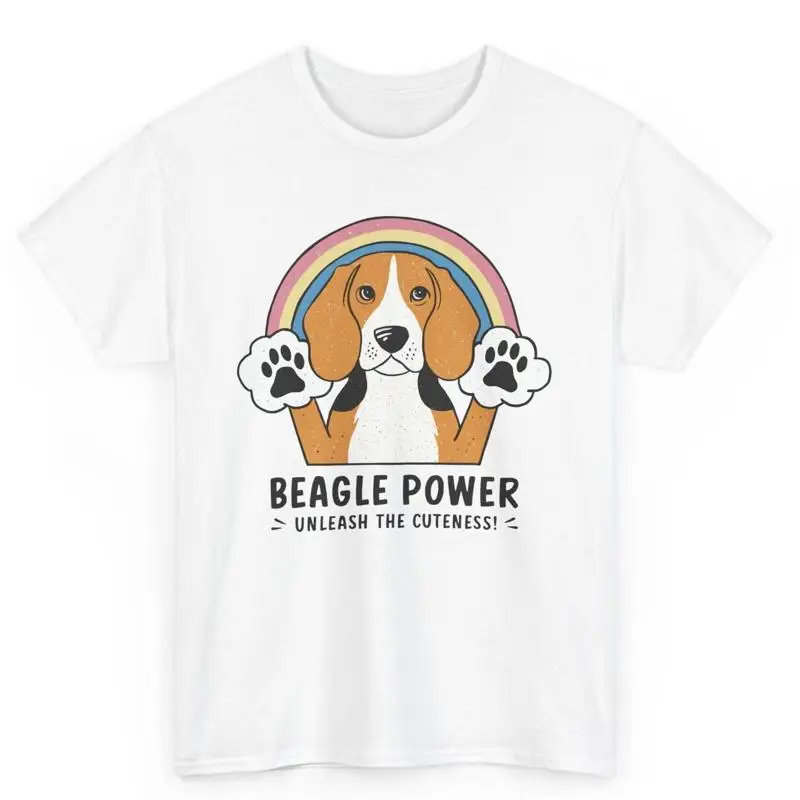 

Unleash The Cuteness Beagle Power T Shirt Novelty Cute Dogs