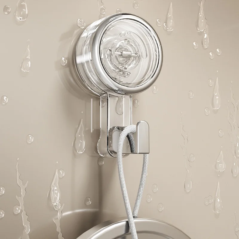 لا الحفر السنانير شفط كأس الملابس المنزلية حقيبة شماعات اكسسوارات الحمام Traceless الثقيلة رداء منشفة الرف