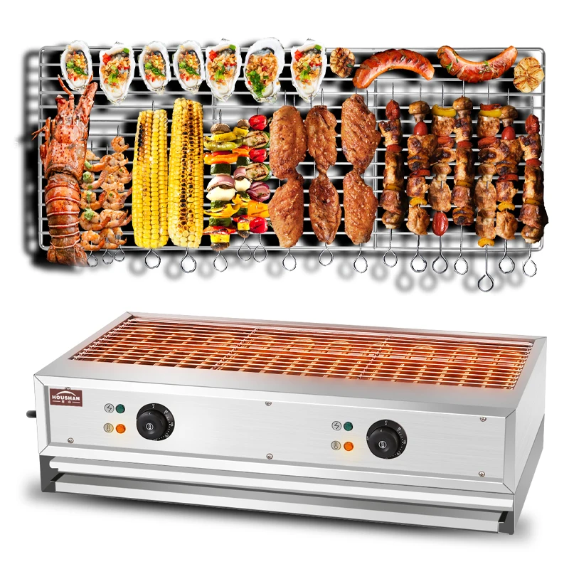 Best Commercial Smokeless Electric Barbecue Grills for Restaurant Street Use New Trends New Trends Kebab Fish 220v Voltage