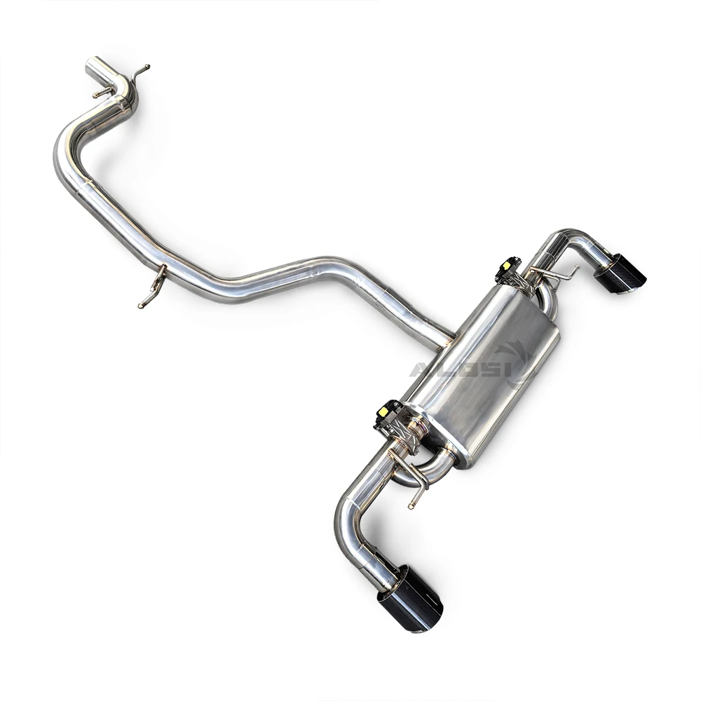 عادم Catback لأودي TT MK2 2.0T 2006-2013 نظام عادم صمام الفولاذ المقاوم للصدأ عالي الأداء