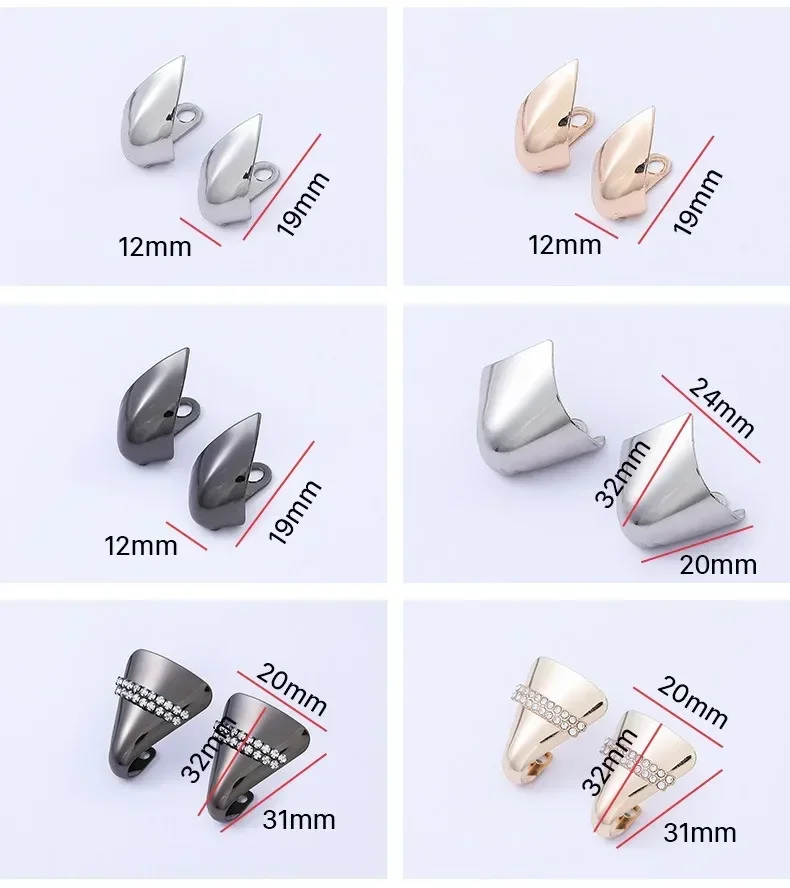Frauen High Heel Metall Kappe Kappe Tragen und Reißen Concealer Anti-kicking Leder Schuhe Punkt Schutz Flache Schuh Tipps kappe Accessorices – Detail 12