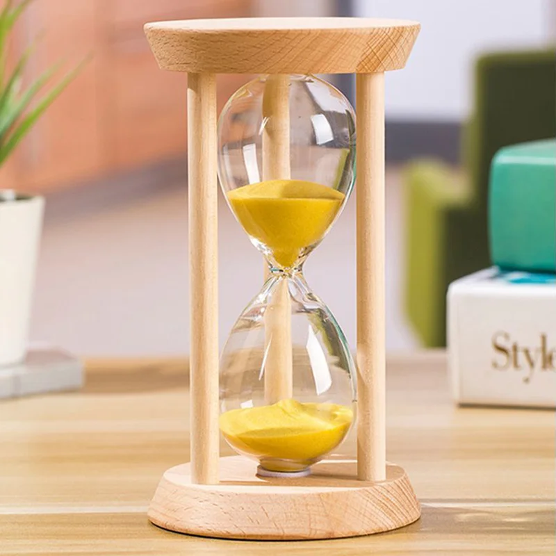 10/20/30 Minutes Large Wooden Hourglass Children's Brushing Teeth Timer Home Decoration Sand Clock Kitchen Sandglass Unique Gift