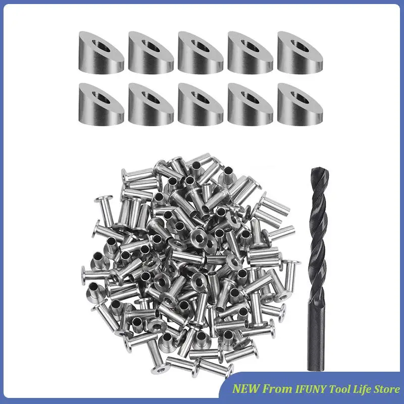 

120Pcs T316 Stainless Steel 1/4 Inch 30 Degree Angle Beveled Washer With 120 Pack Stainless Steel Protector Sleeves New