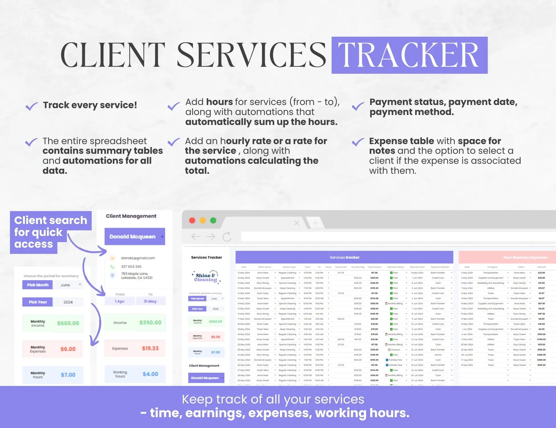 Tableau de suivi des prospects pour les équipes de vente |   Pipeline de ventes |   CRM client |   Tracker des offres |   Modèle de feuille de calcul pour Excel et Google Sheets